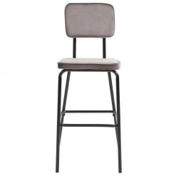 Altobuy ZELLI - Lot De 2 Chaises De Bar Velours Beige Et Pieds Métal -Magasin Joss & Main zelli lot de 2 chaises de bar velours beige et pieds metal 12828152 34586988 1140x1140